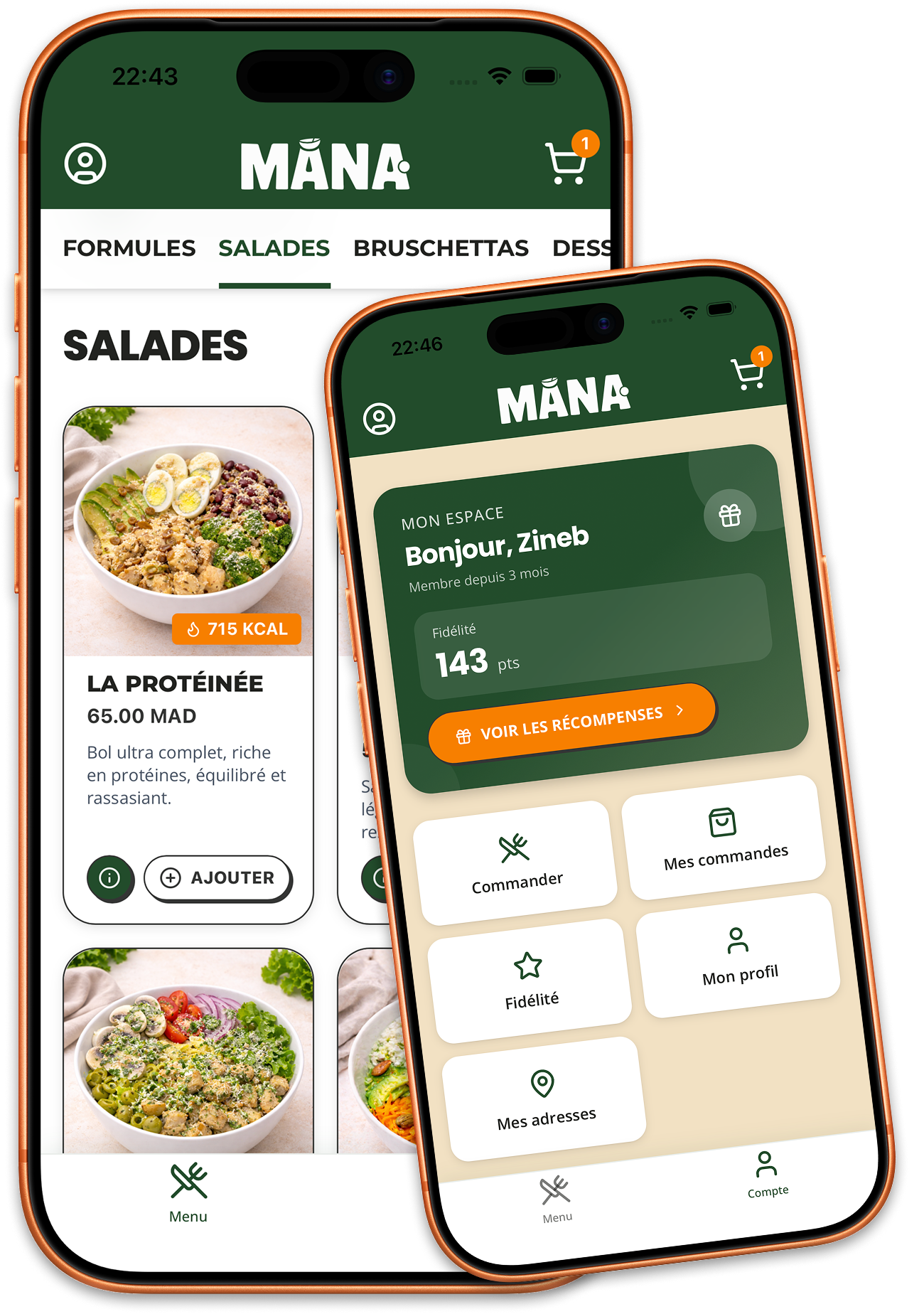 MANA App Interface